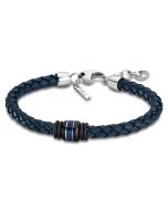 Lotus Style Herren Zopf Armband LS1814-2/1 blau Lederband