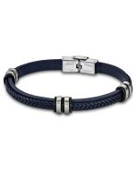 Leder Armband LS1829-2/5 Lotus Style blau 21 cm