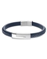 Lotus Style Herren Armband blau LS1965-2/2 Leder Edelstahl