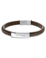 Lotus Style Herren Armband braun LS1965-2/3 Leder Edelstahl