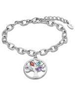 Lotus Style Damen Armband Lebensbaum Steine bunt LS2192-2/1