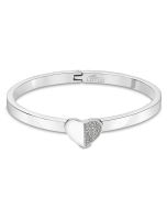Lotus Style Armspange LS2038-2/1 Armreifen Herz Strass Armschmuck silberfarbig