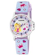 Calypso Kinder Armbanduhr Mädchen Uhr PU-Band blau K5776/3