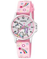 Calypso Kinder Armbanduhr Mädchen Uhr Einhorn PU-Band rosa K5776/5