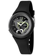 Calypso Armbanduhr Damen Mädchen Uhr schwarz K5576/6 Herz