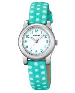 Calypso Kinderuhr K5713/5 grün Leder-Textilarmband