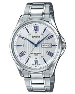 Casio Uhr Herrenuhr Armbanduhr Edelstahlband MTP-1384D-7A2VEF