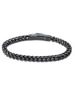 Lotus Style Edelstahl Armband Herren LS2109-2/1 rund schwarz geflochten