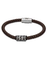 Lotus Style Herren Armband Leder braun LS2069-2/1 Kordel Edelstahl