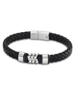 Lotus Style Herren Armband Leder schwarz LS2104-2/1 Edelstahlelemente