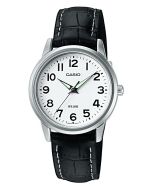 Casio Uhr Damenuhr LTP-1303PL-7BVEG Lederarmband Armbanduhr