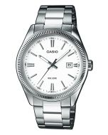 Casio Uhr MTP-1302PD-7A1VEF Herrenuhr Edelstahl weiss