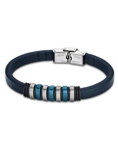 Leder Armband Unisex LS1827-2/2 Lotus Style blau 21 cm