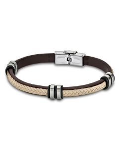 Leder Armband LS1829-2/6 Lotus Style braun 21 cm