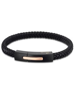Lotus Style Herren Edelstahl Leder Armband schwarz LS2055-2/4 Armschmuck