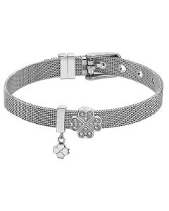 Lotus Style Damen Armband Bliss LS2077-2/3 Kleeblatt Strass silberfarbig