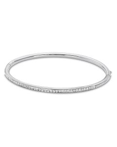 Armreif Edelstahl Armband silberfarbig Lotus Style LS2111-2/1 Zirkonia