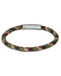 Lotus Style Herren Lederarmband geflochten LS2141-2/4