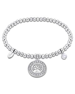 Lotus Style Damen Kugelarmband Lebensbaum Strass dehnbar LS2181-2/4