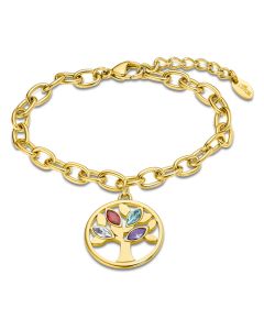 Lotus Style Damen Armband Lebensbaum Steine bunt LS2192-2/2
