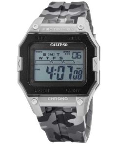 Calypso Digital Armbanduhr Digitaluhr grau K5810/1