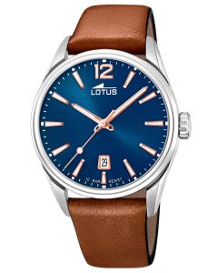 Lotus Herren Armbanduhr Lederband braun Datum 18693/2