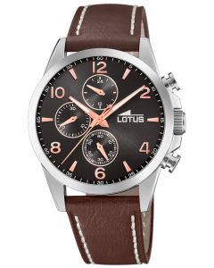 Lotus Herren Armbanduhr Lederband braun 18630/3