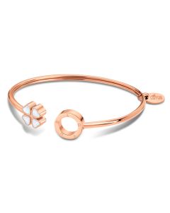 Armreif offen Lotus Style Armband Kleeblatt rosegoldfarbig LS2183-2/2