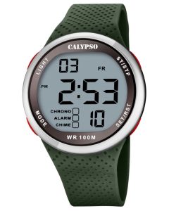 Calypso Armbanduhr Digitaluhr grün K5785/5