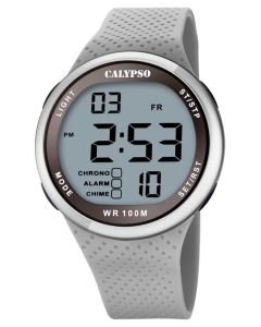 Calypso Armbanduhr Digitaluhr grau K5785/1