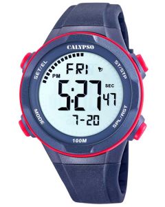 Digitaluhr Herrenuhr Armbanduhr Calypso Watch blau K5780/4
