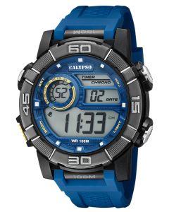 Calypso Digital Herrenuhr Armbanduhr blau K5818/2