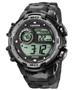 Calypso Armbanduhr Digital Herrenuhr K5723/3 schwarz grau