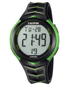 Calypso Uhr Digitaluhr K5730/4 schwarz grün