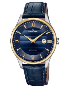 Herrenuhr Candino Armbanduhr Lederband blau C4640/3