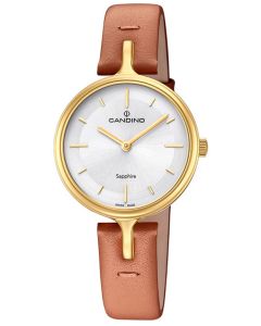 Candino Damenuhr C4649/1 Armbanduhr Lederarmband braun