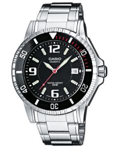 Casio Herren Armbanduhr Edelstahlarmband MTD-1053D-1AVES