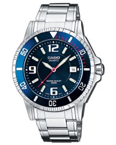 Casio Herren Armbanduhr Edelstahlarmband MTD-1053D-2AVES
