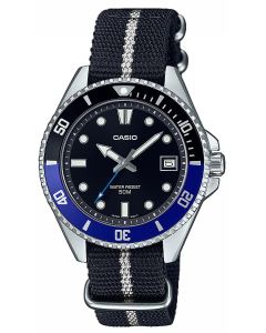 Casio Herrenuhr Armbanduhr Textilband MDV-10C-1A2VEF