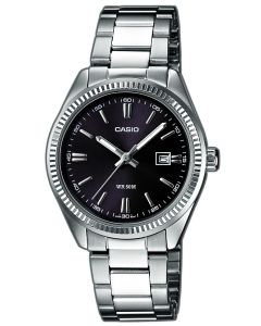 Casio Damen Uhr LTP-1302PD-1A1VEG Edelstahlband Armbanduhr