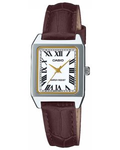 Casio Damenuhr Armbanduhr Lederarmband LTP-B150L-7B2EF