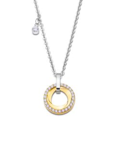 Lotus Style Damen Halskette Edelstahl Strass Ring golden LS2176-1/2 Anhänger