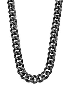 Herren Halskette Edelstahl Panzerkette schwarz Lotus Style Schmuck LS2191-1/3