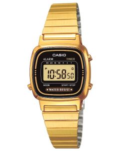 Casio Retro Uhr Damenuhr LA670WEGA-1EF gold schwarz