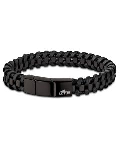 Lotus Style Herren Edelstahl Leder Armband schwarz LS2094-2/1 Armschmuck