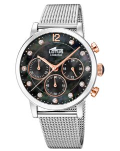Lotus Damenuhr Trendy Armbanduhr Chrono Edelstahlband 18676/4