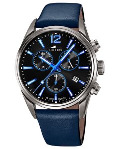 Lotus Herren Armbanduhr Lederband Chronograph 18683/5