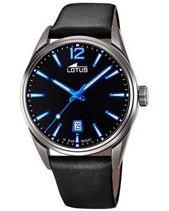 Lotus Herren Armbanduhr Lederband Datum 18685/5
