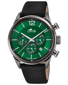 Lotus Herren Armbanduhr Lederband schwarz Chronograph 18687/3