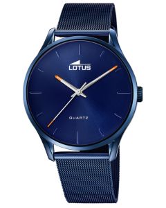 Lotus Herren Armbanduhr 18815/1 Edelstahlband blau